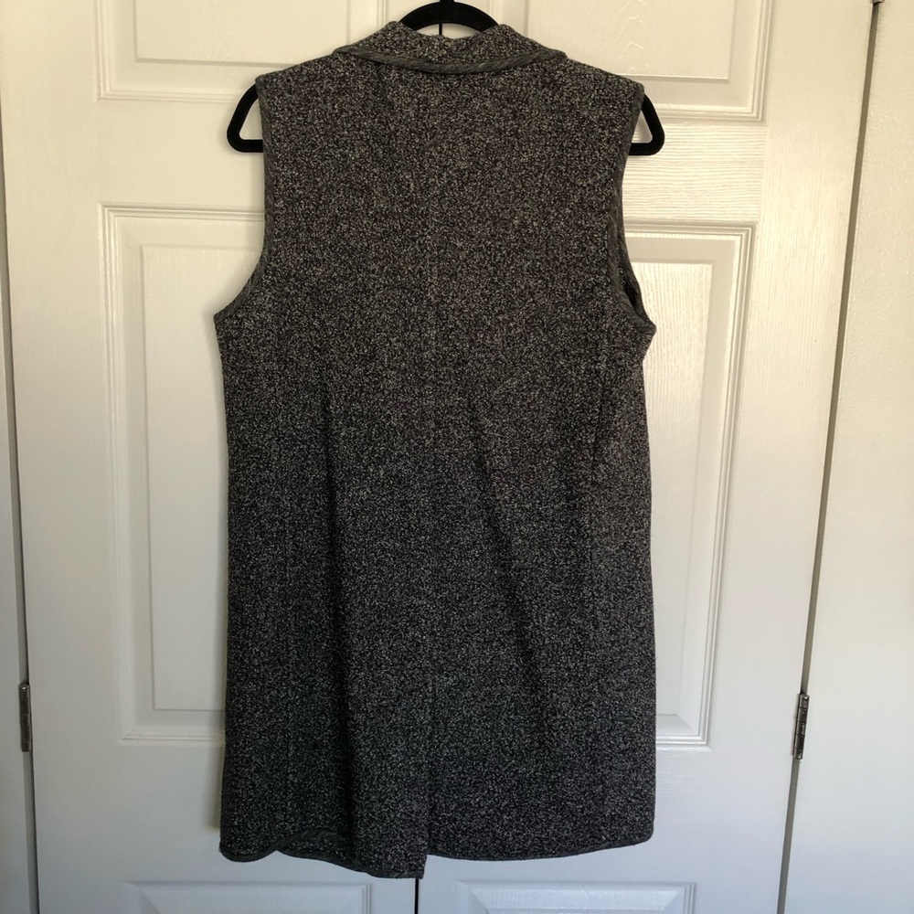 Vince Heather Grey Draped Sleeveless Wool Blend Casual Vest Size XS - Picture 8 of 11